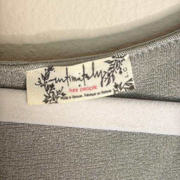 Intimately Free People Turnt Bodysuit Silver Size Large - Picture 4 of 7